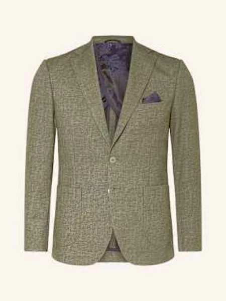 Paul Oblekové Sako Extra Slim Fit Z Žerzeje olive khaki