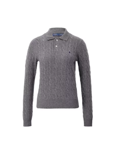 Sweter Polo Ralph Lauren z kaszmiru szary