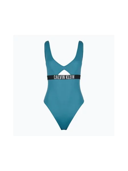 Купальник Calvin Klein Intense Power One Piece Fashion Fit storm blue синій