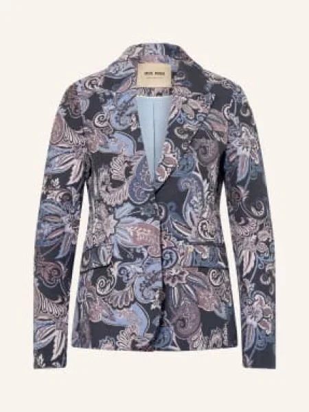 Mos Mosh Żakiet Żakardowy Mmlanie lila niebieska