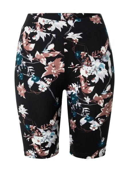 Urban Classics Leggings negru maro / verde smarald alb
