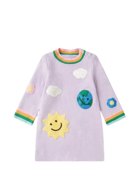 Sukienka dziecięca Stella Mccartney fioletowa