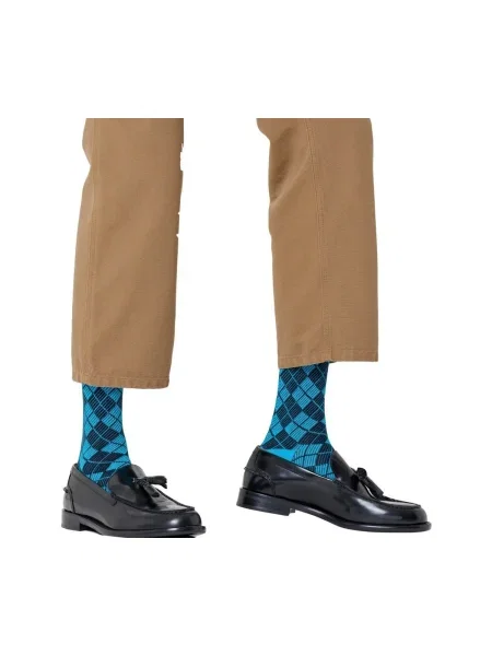 Argyle mintás zokni Happy Socks kék