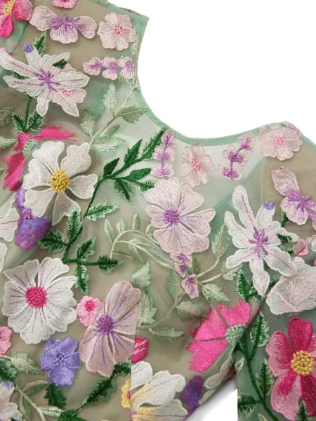 Rochie maxi Bronx & Banco cu model floral verde