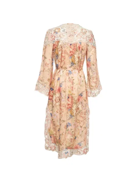 Rochie midi Zimmermann cu model floral cu imagine