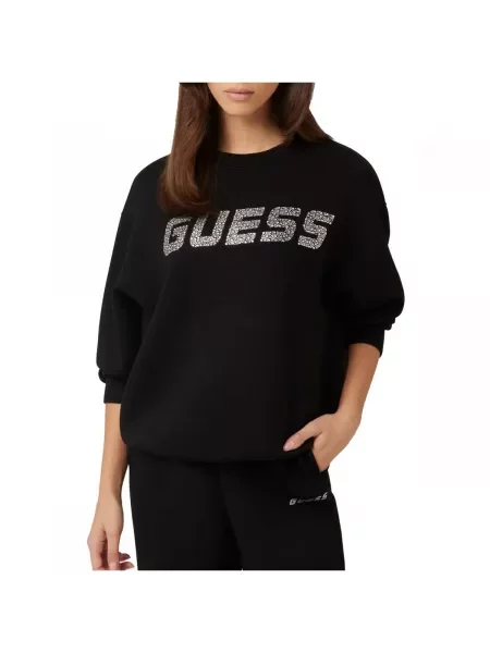 GUESS Mikina CECILIA šedá černá