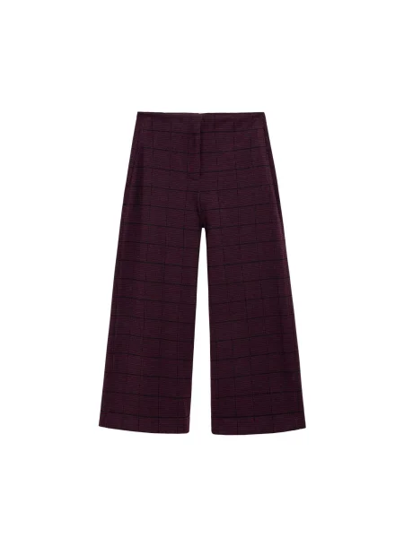 Scalpers Pantaloni roșu burgundy negru