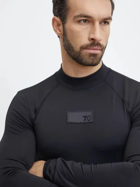Hosszú ujjú hosszú hosszú ujjú póló Ea7 Emporio Armani fekete