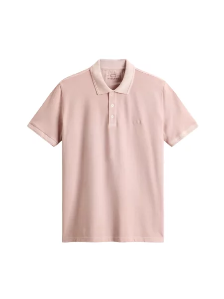 Koszulka polo Woolrich klasyczna różowa