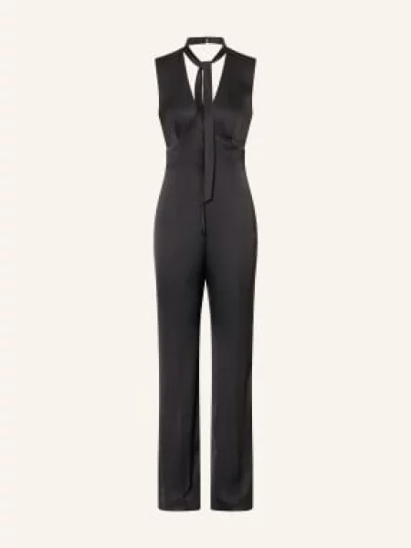 Claudie Pierlot Satyna Kombinezon schwarz czarny