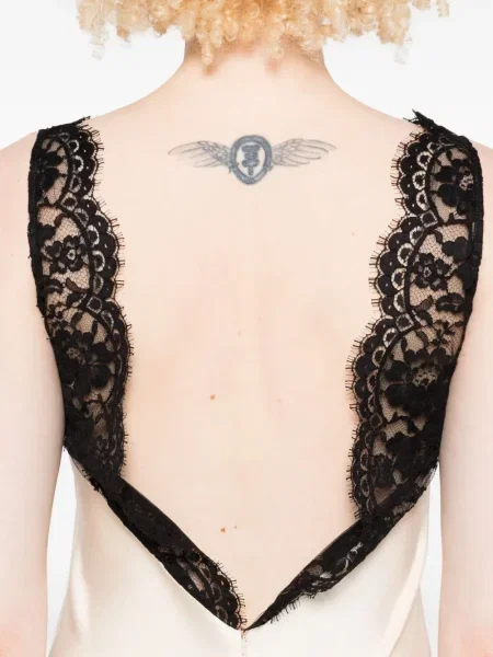 Rochie Chb Christian Boaro din dantelă de costum alb