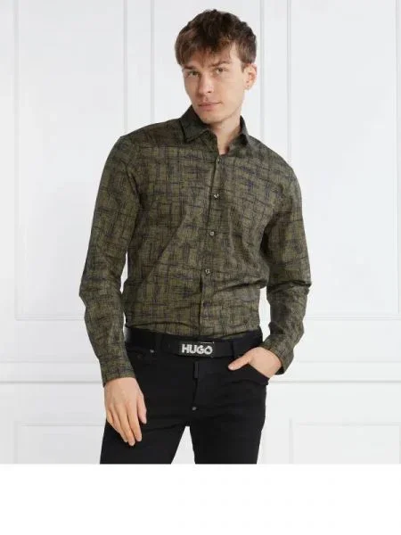 HUGO Cămașă Ermo verde