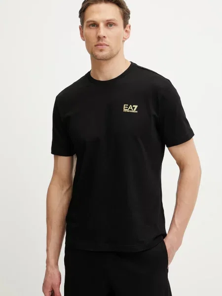Emporio Armani tricou din barbati cu imprimeu negru