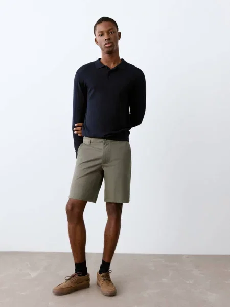 Bermudy khaki Teen M MANGO TEEN