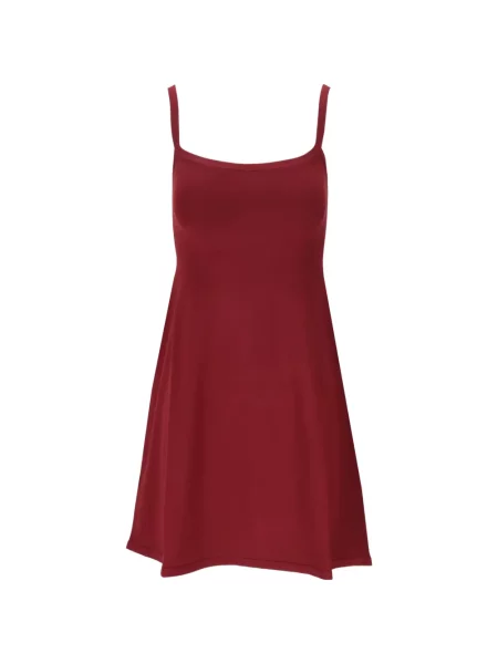 Rochie mini Dsquared2 fără mâneci evazată roșu