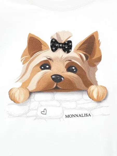 Koszulka dziecięca Monnalisa biała