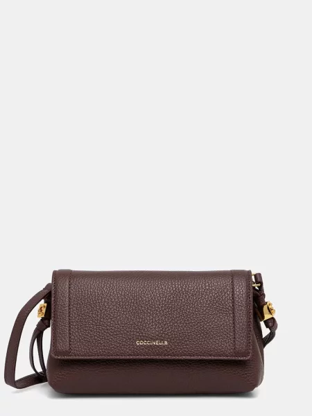 Geanta crossbody Coccinelle din piele roșu