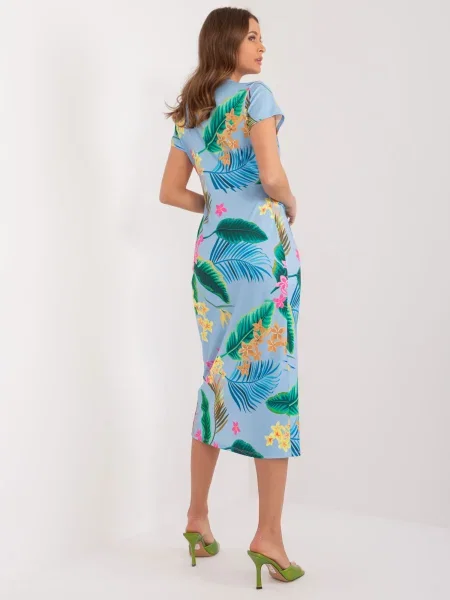 Rochie Fashionhunters cu imagine de costum albastru