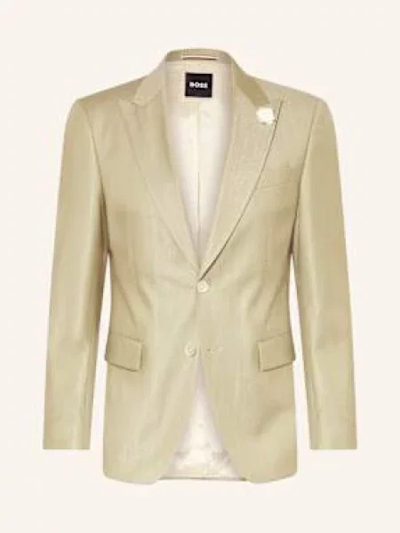 Boss Oblekové Sako Hutson Slim Fit medium green zelené