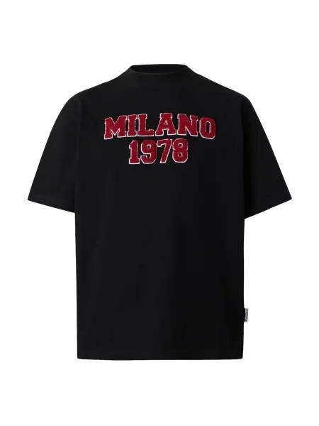 Carlo Colucci Tricou roșu / negru alb