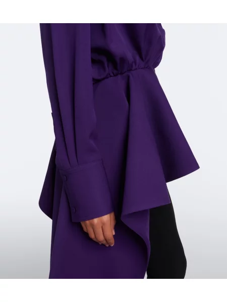 Bluză Mugler de lână violet