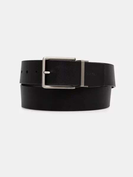 Calvin Klein curea reversibilă pentru bărbați din piele negru