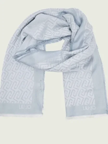 Liu Jo Fular albastru deschis alb