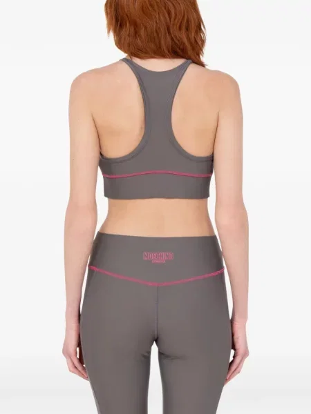 Sutien Moschino cu imagine gri