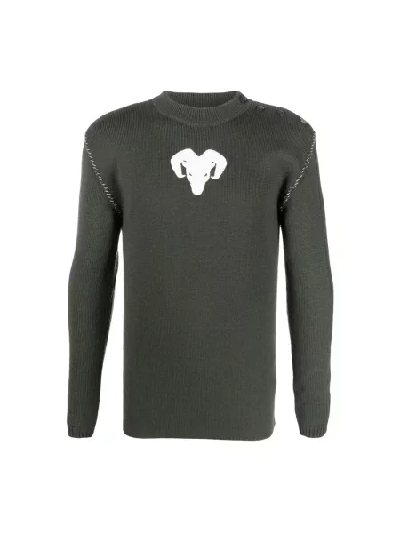 Sweter Maison Margiela wełniany zielony
