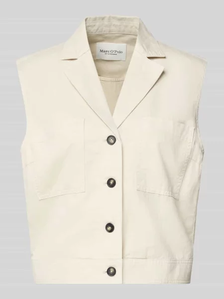 Kamizelka o kroju relaxed fit z mieszanki bawełny lyocellu i lnu Marc O'polo