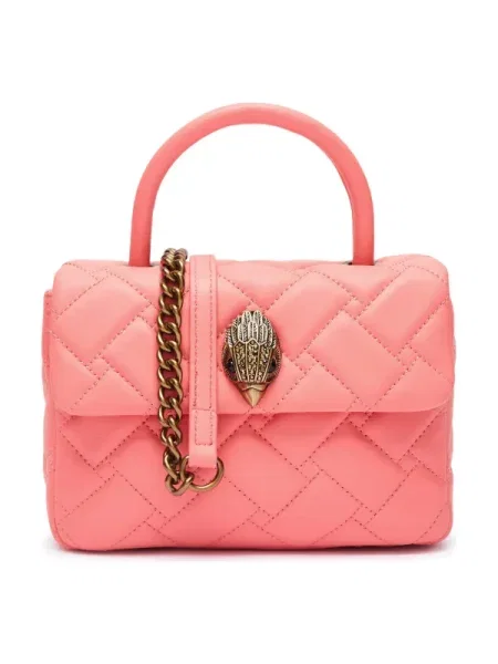 Mini geanta de piele Kurt Geiger din piele mini roz