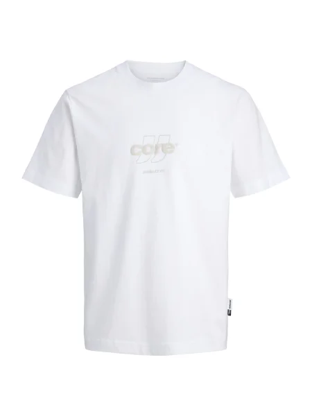 JACK & JONES Tricou JCOClub gri deschis alb