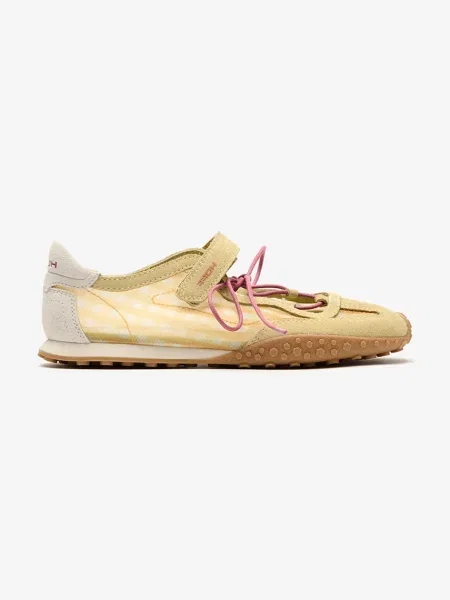 Hoff BRIDGE BOW VICHY SUN sneakers pentru femei din piele întoarsă galben