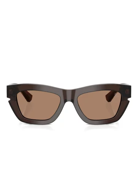 Ochelari de soare Burberry Eyewear cu imprimeu geometric maro