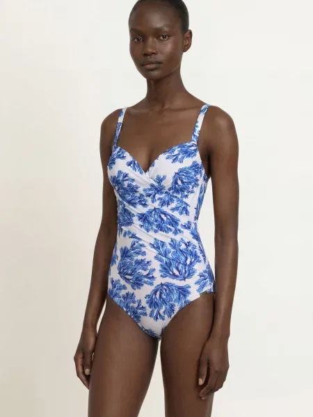 Charmline Tvarující Plavky Seaside Breeze V Zavinovacím Stylu modrá bílá