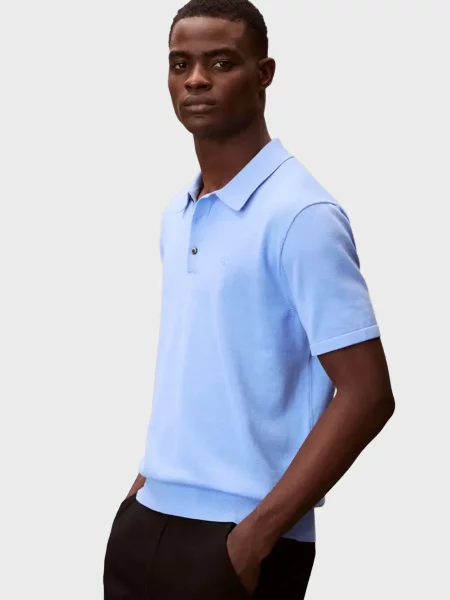 Поло Calvin Klein голубое