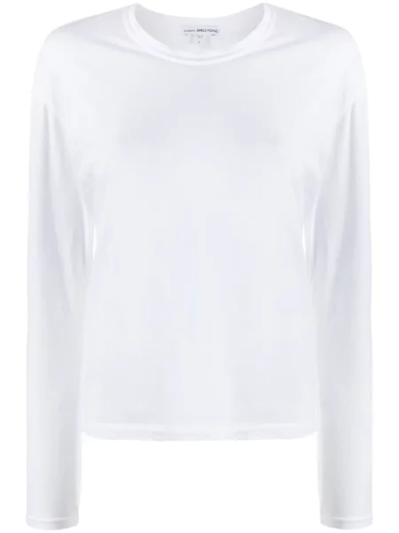 Tricou James Perse din jerseu alb
