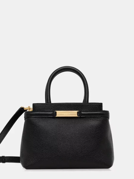 Кожена чанта Bally черно
