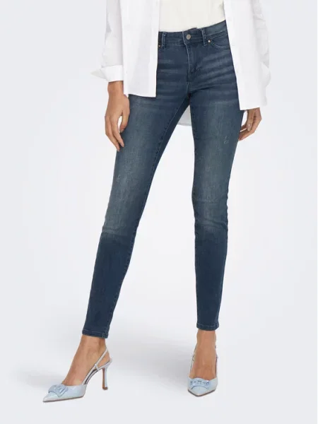 ONLY Jeansy Skinny Fit niebieski