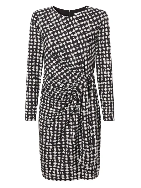 TATUUM Rochie KILIG ciocolatiu / amestacat alb