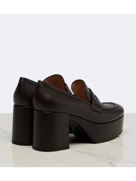 Pantofi cu toc Gianvito Rossi din piele maro