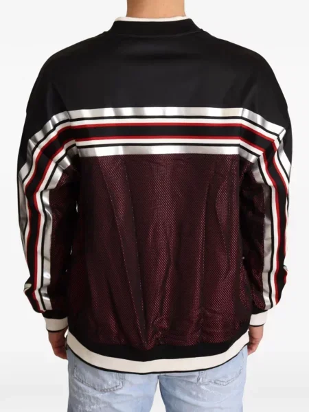 Hanorac Dolce & Gabbana cu dungi plasă negru