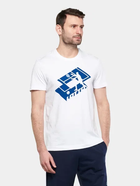 Футболка спортивна Lotto бавовна/поліестер білий