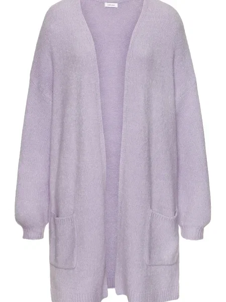 VIVANCE Pletena jopa sivka