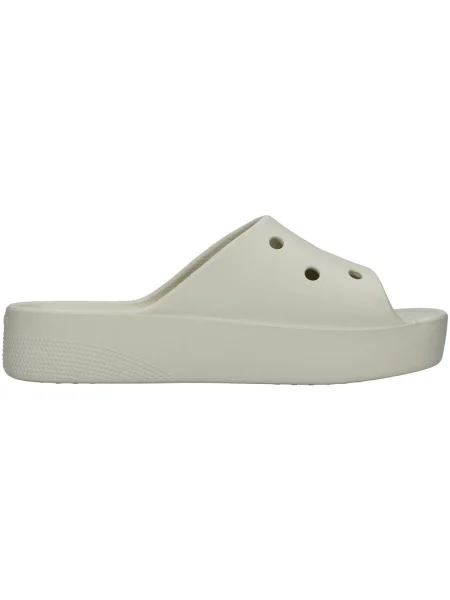 Pantofi Crocs cu platformă clasici bej