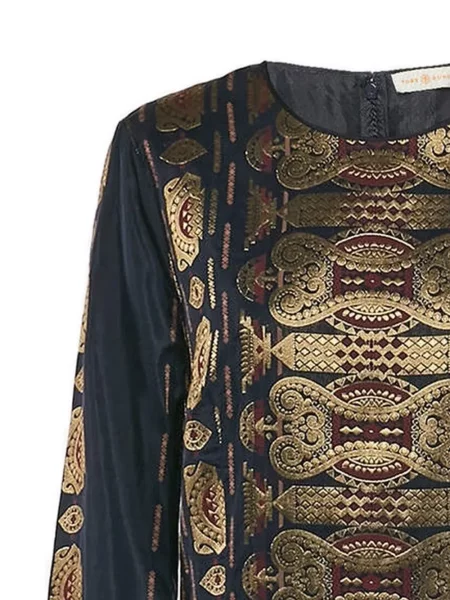 Rochie Tory Burch din jacard albastru