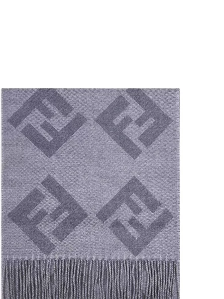 Шал Fendi с ресни сиво