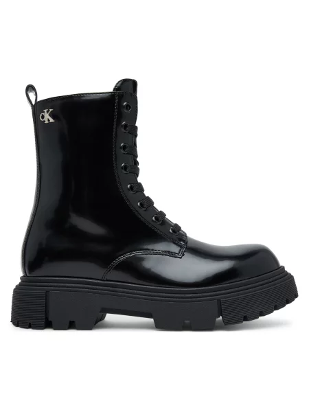 Pohodni čevlji Calvin Klein Tronchetto Allacciato črna