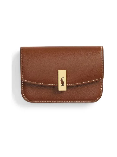 Portfel Polo Ralph Lauren skórzany brązowy