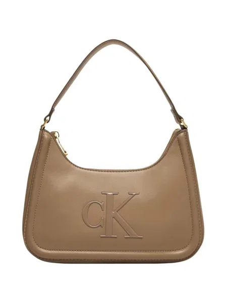 Calvin Klein Taška přes rameno šedobéžová béžová